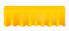 黄色褶皱桌布