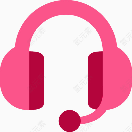 粉色耳机素材
