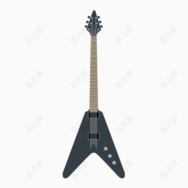 黑色电器吉他