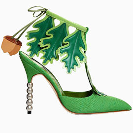 绿色品牌女鞋高跟鞋马诺洛