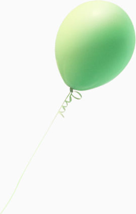 绿色立体动漫卡通气球