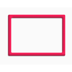 粉色长方形边框