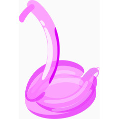 紫色折叠气球蛇