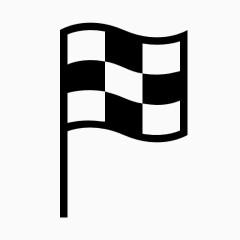 黑白格子旗图标