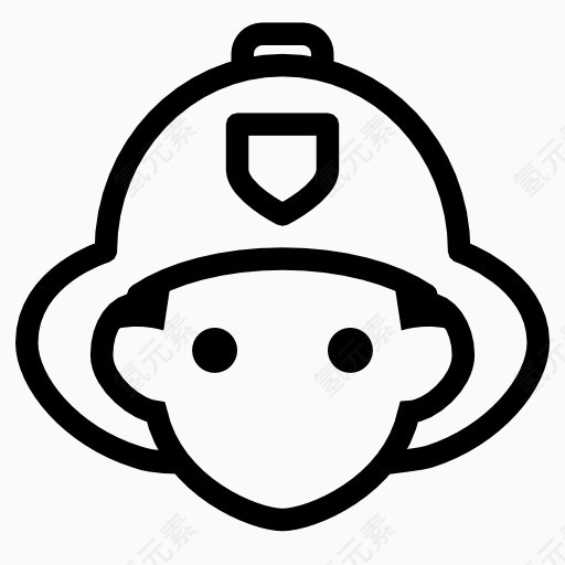 消防队员ios7-Line-icons