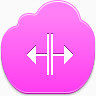 光标分裂Pink-cloud-icons
