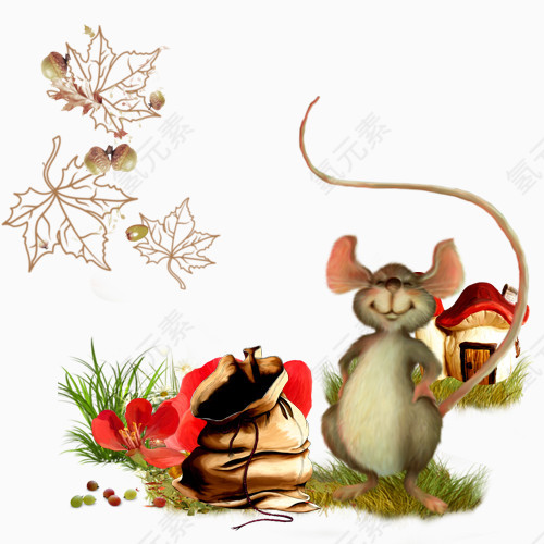 卡通可爱老鼠