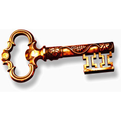古铜色古典钥匙