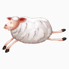 卡通动物绵羊
