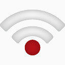 无线无线网络minimalistica-red-icons