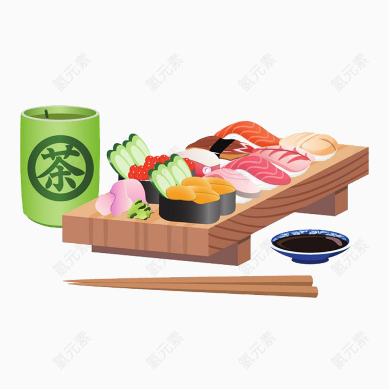 日本寿司与茶文化