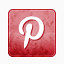 Pinterest褪色的社会媒体图标