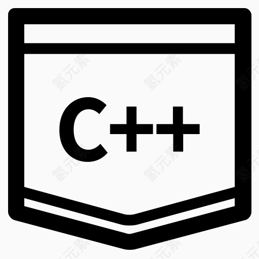 C + +代码编码E学习线编程语言教程学习/编码/教程徽章图标