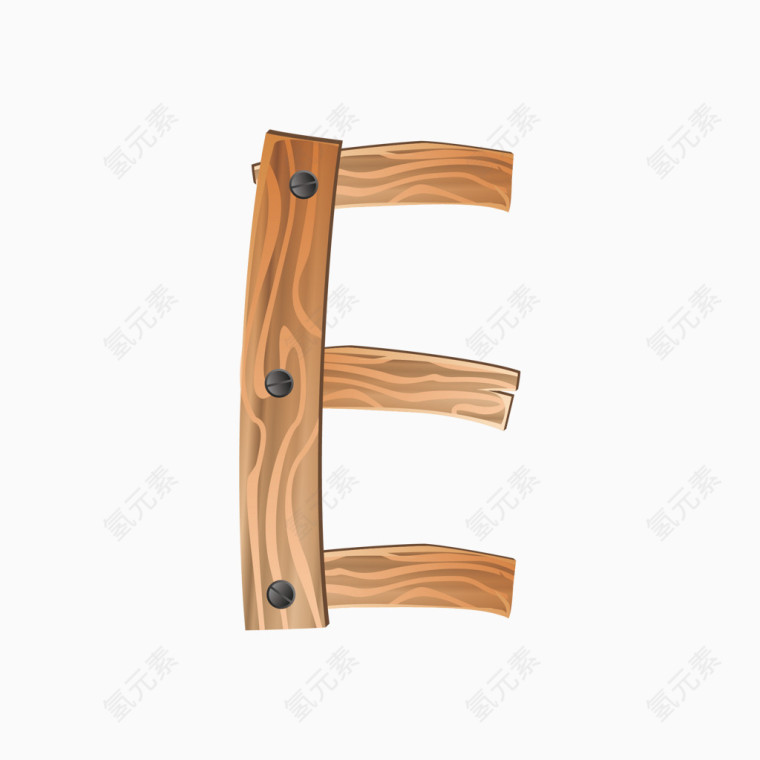 木纹英文字母字体E