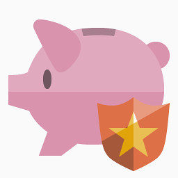 小猪银行盾flat-icons