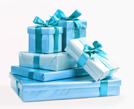 蓝色礼物盒图片素材免扣PNG