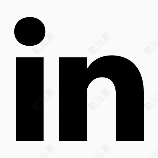业务LinkedIn网络社会proglyphs社会图标