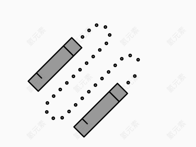 跳绳运动工具卡通矢量素材