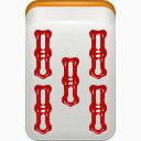 红色的朵拉麻将mahjong-icons