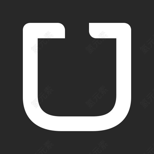 标志出租车系统尤伯杯Uber的标志社会平面按钮