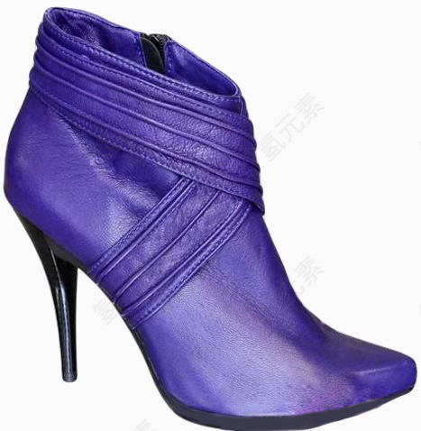 紫色短靴