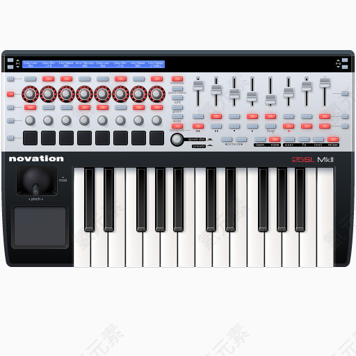 控制器键盘MIDI音乐创新SL MK2铬图标