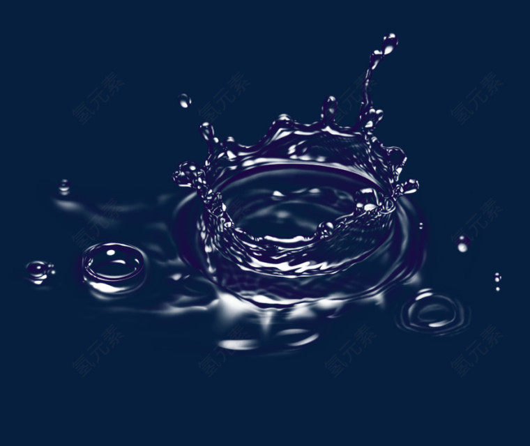 紫色的水滴效果