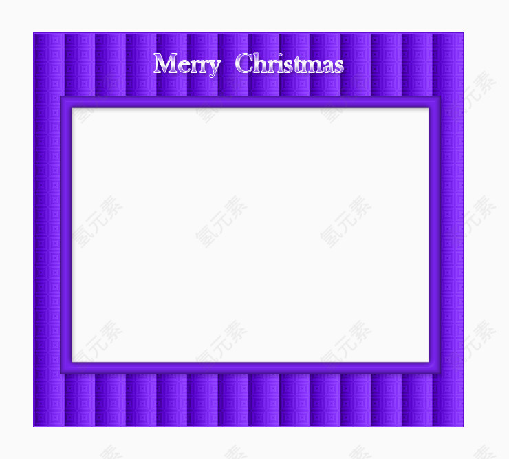 紫色圣诞节相框