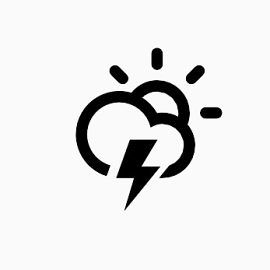 云闪电太阳Climacons-Weather-icons