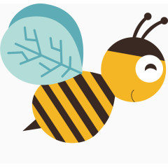 可爱卡通手绘昆虫小蜜蜂