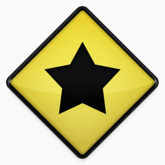 明星Yellow-Road-Sign-Icons