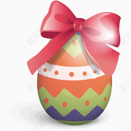 easter egg ribbon icon