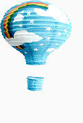 蓝色梦幻儿童热气球