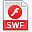文件扩展名的SWF文件的图标