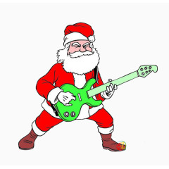 吉他圣诞老人
