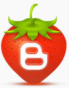 博主草莓strawberry-social-media-icon-set