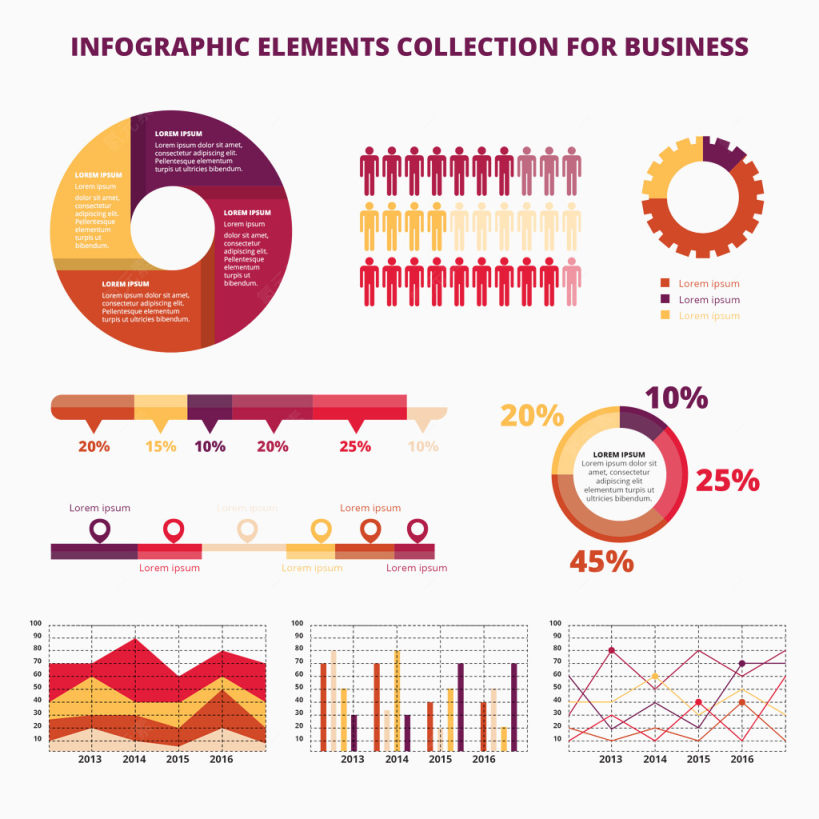 信息商务分析图表设计下载