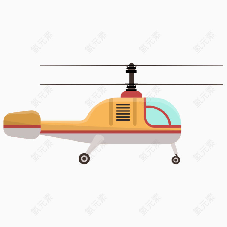卡通各类直升飞机