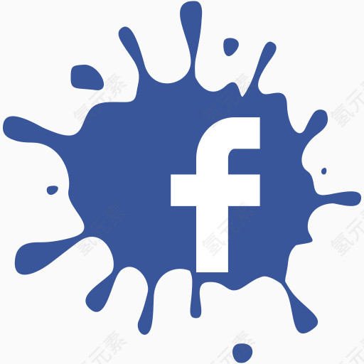 社会媒体污点集脸谱网创造性的污点图标设置