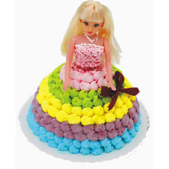 创意芭比公主蛋糕