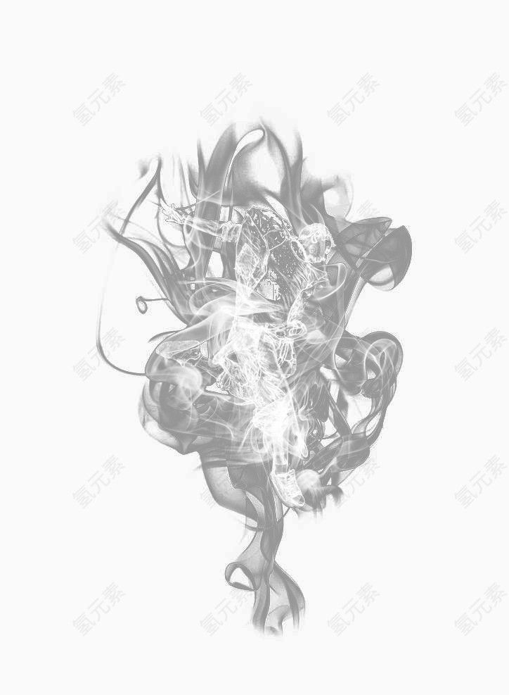 烟雾舞蹈人物图片