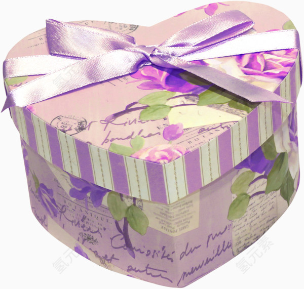 紫色爱心礼盒
