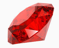 红色美丽的钻石