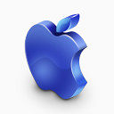 MAC深蓝色苹果三维
