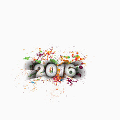 2016 彩绘  喷墨字体