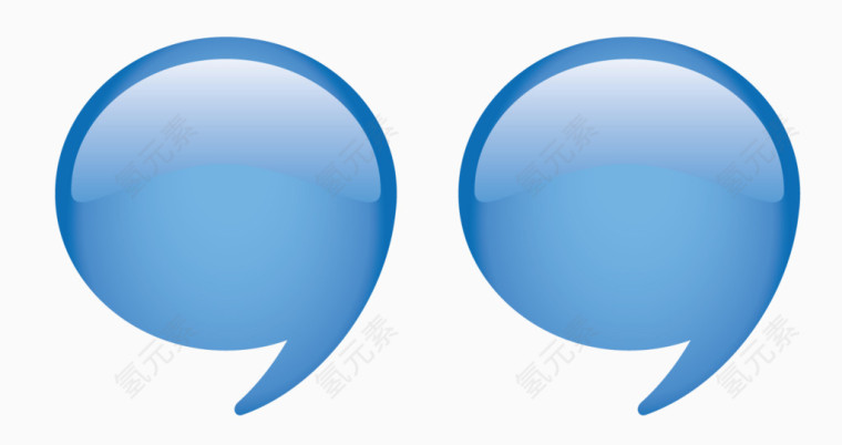 蓝色边框对话框泡泡框