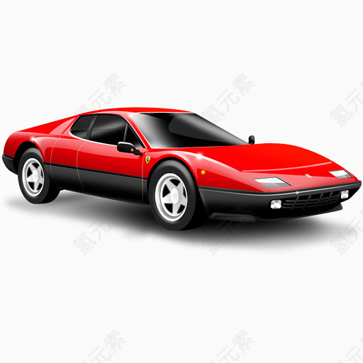 红色的车Classic-Car-icons