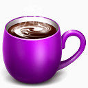 咖啡杯紫色的coffee-cup-icons