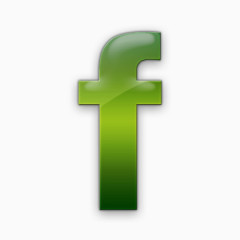 Facebook标志社会社会网络锡绿色果冻社交媒体
