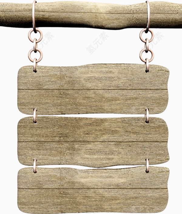 悬挂的木板导航栏
